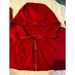 Lululemon Red Scuba Sweater